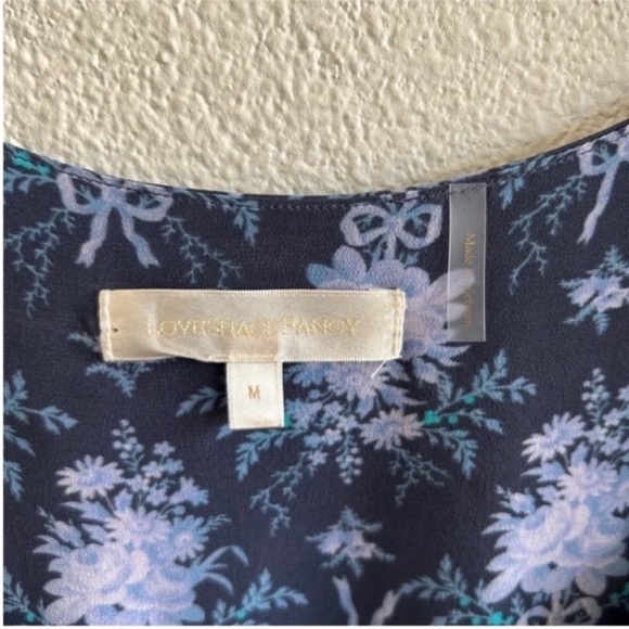 LoveShackFancy Brickell Floral Silk Mini Dress - Picture 7 of 8